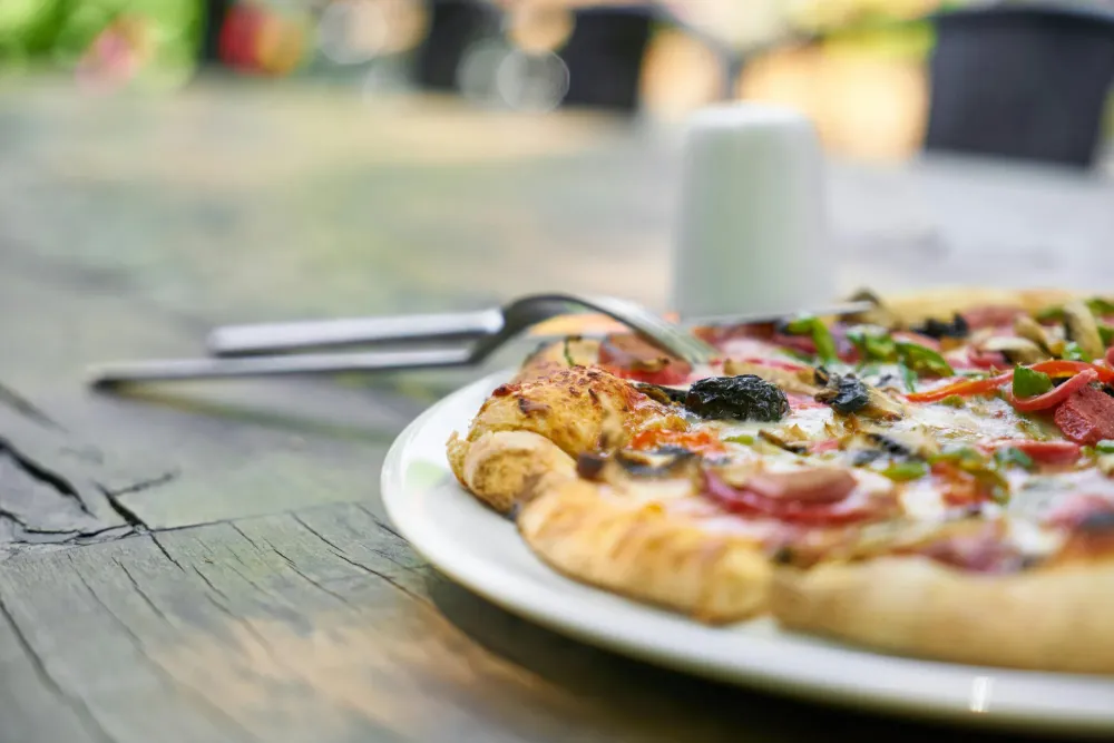 pizza en terrasse